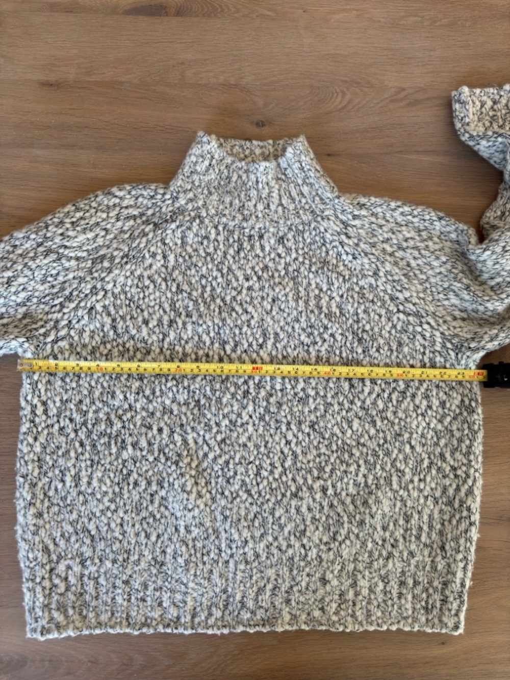 Vince Cream Marled Mock Knit Sweater - Picture 5 of 5